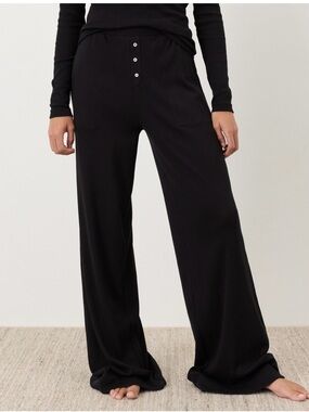 Organic Dream Rib Wide Leg Lounge Pant